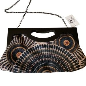 Scarleton NWT Shoulder Bag Mandala Starburst Design Chain Strap